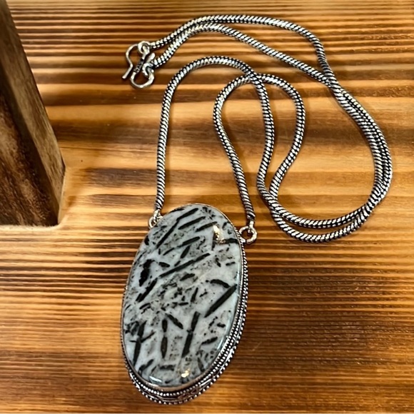 #246 Zebra 🦓 Jasper Handcrafted Necklace NWOT - Picture 2 of 15